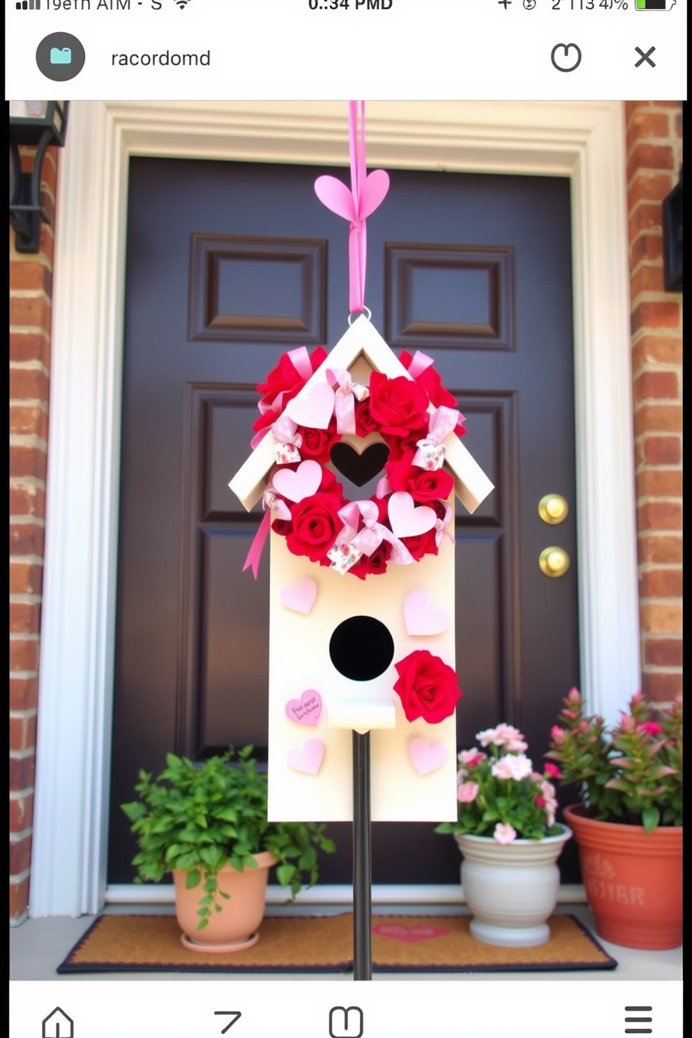 Front Door Valentines Day Decorating Ideas 20