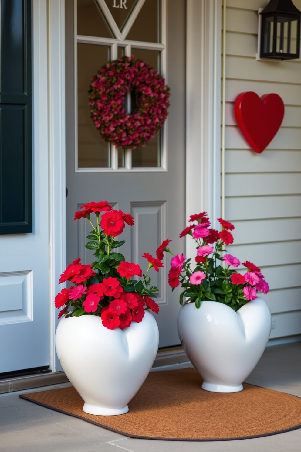 Front Door Valentines Day Decorating Ideas 23