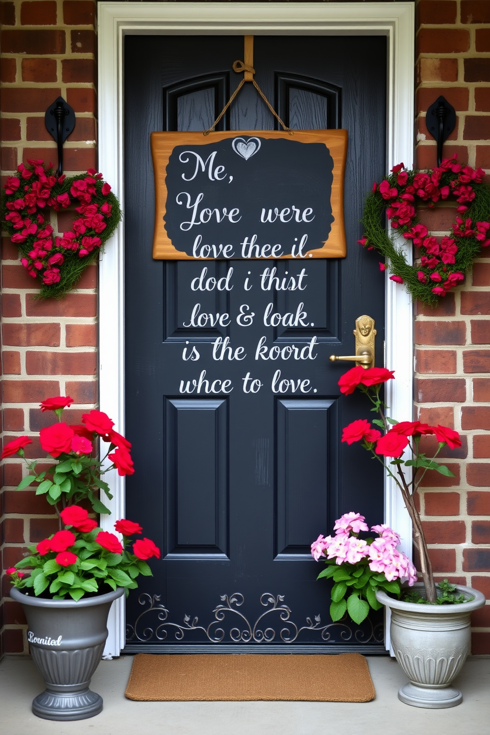 Front Door Valentines Day Decorating Ideas 6