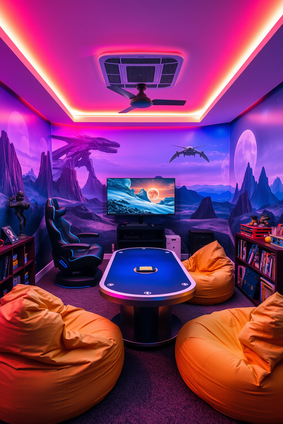 Fun Game Room Design Ideas 14