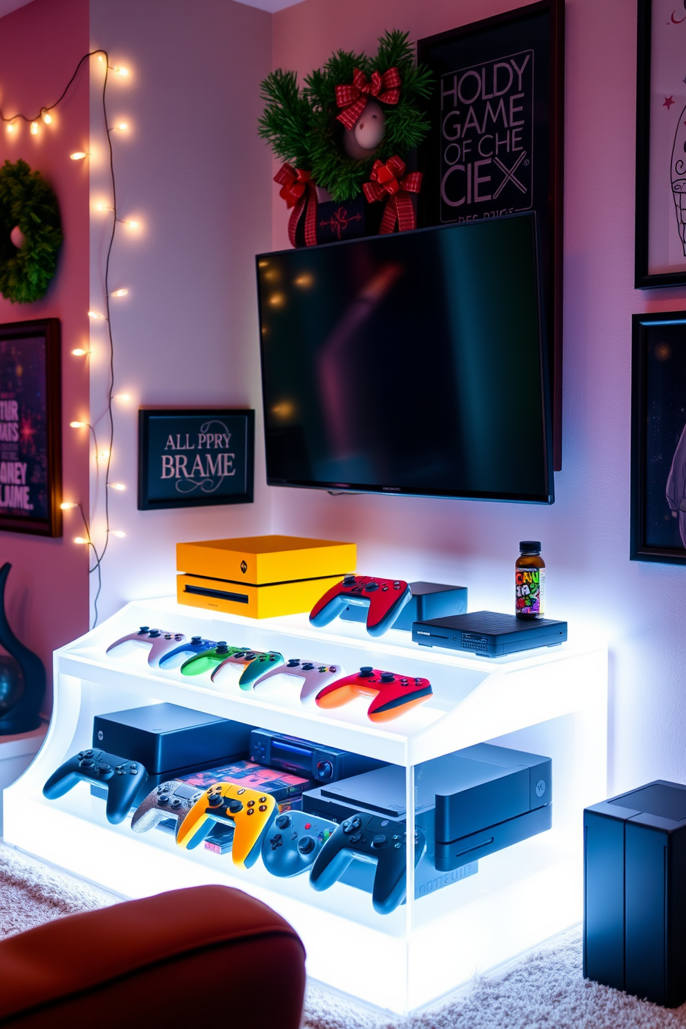 Game Room Christmas Decorating Ideas 10