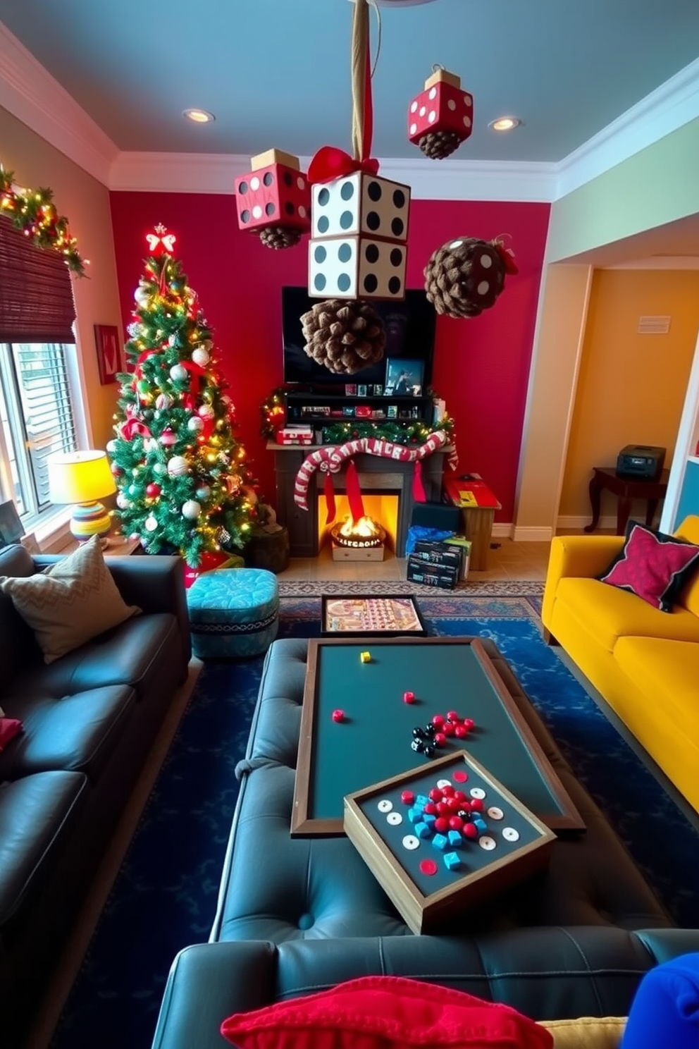 Game Room Christmas Decorating Ideas 11