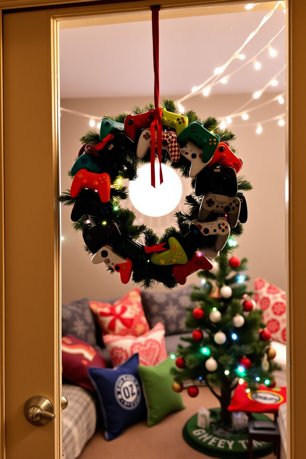 Game Room Christmas Decorating Ideas 12