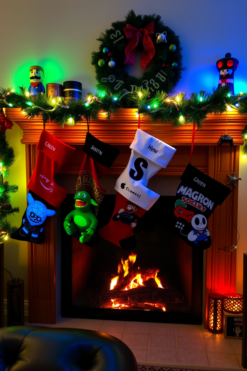 Game Room Christmas Decorating Ideas 16