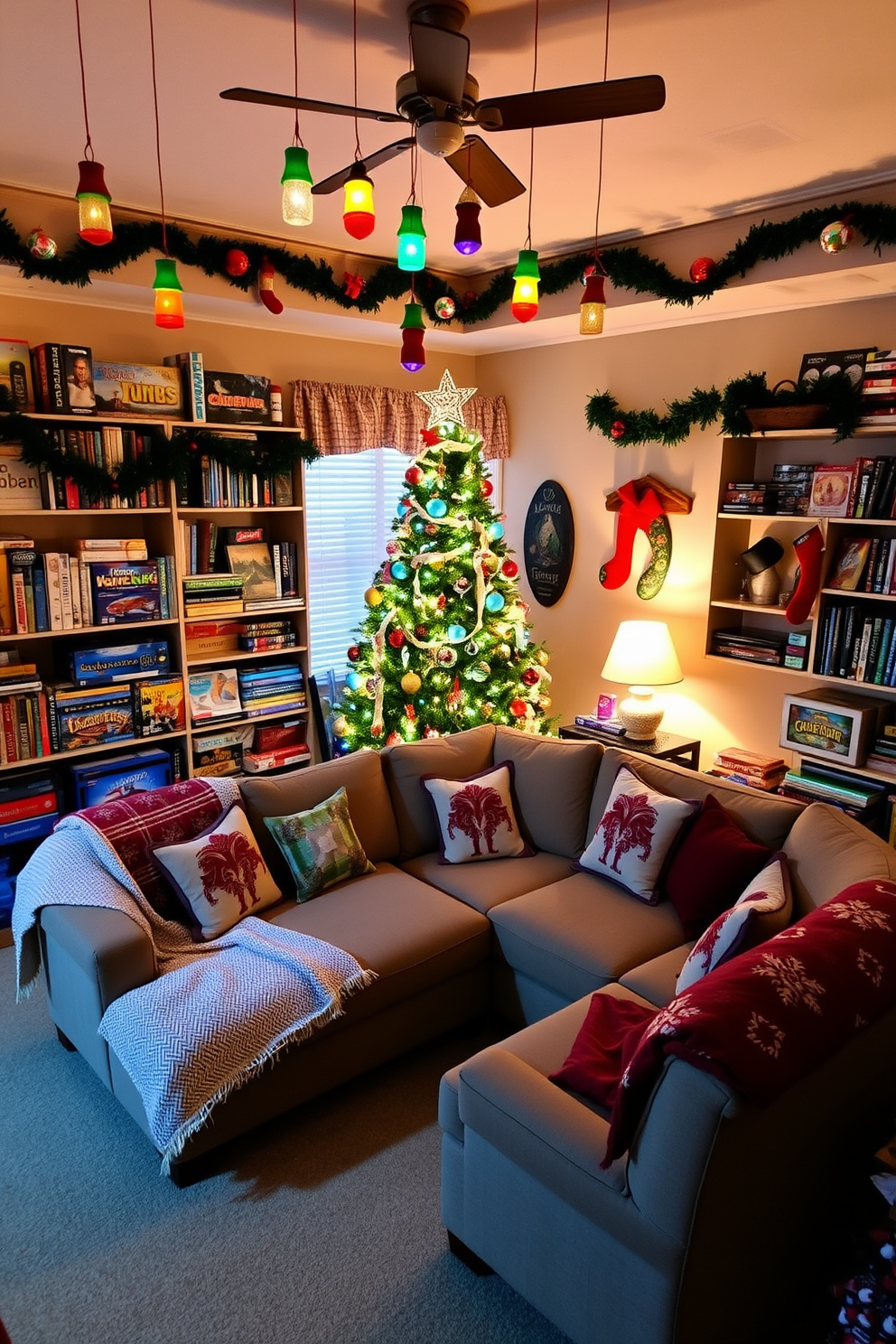 Game Room Christmas Decorating Ideas 17