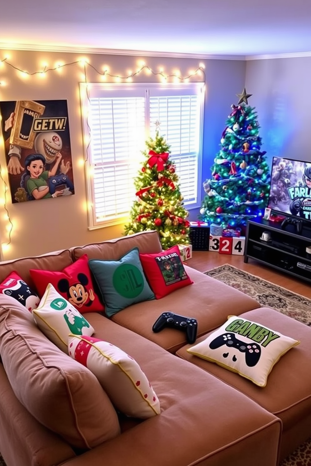 Game Room Christmas Decorating Ideas 2