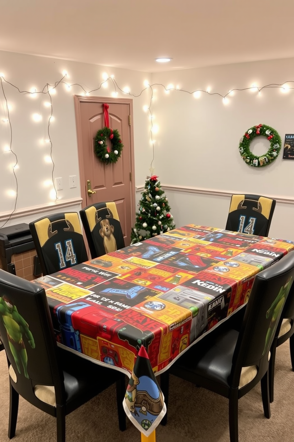 Game Room Christmas Decorating Ideas 22