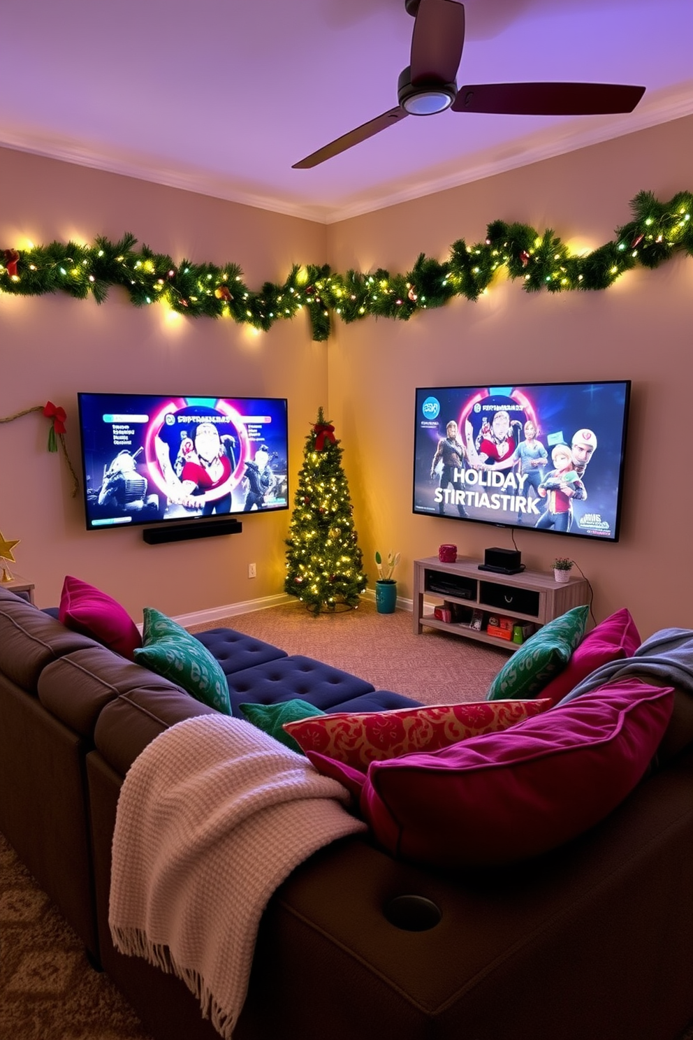 Game Room Christmas Decorating Ideas 30