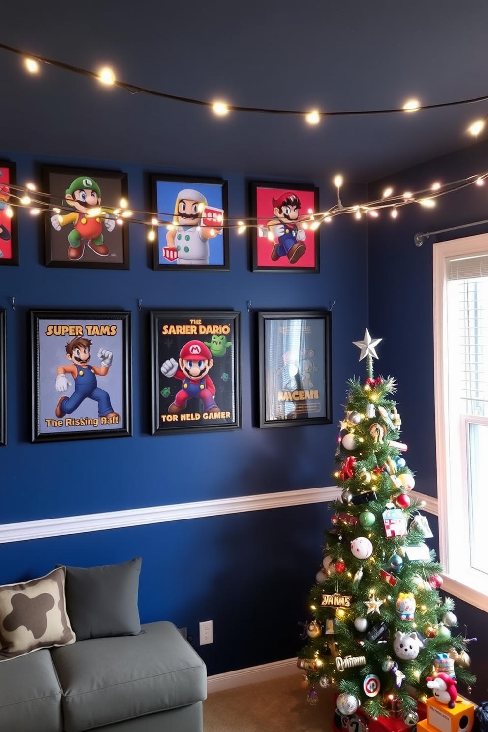 Game Room Christmas Decorating Ideas 4