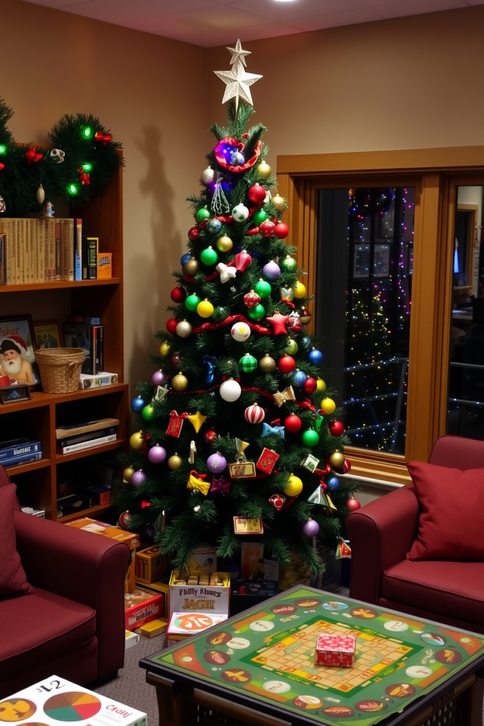 Game Room Christmas Decorating Ideas 5