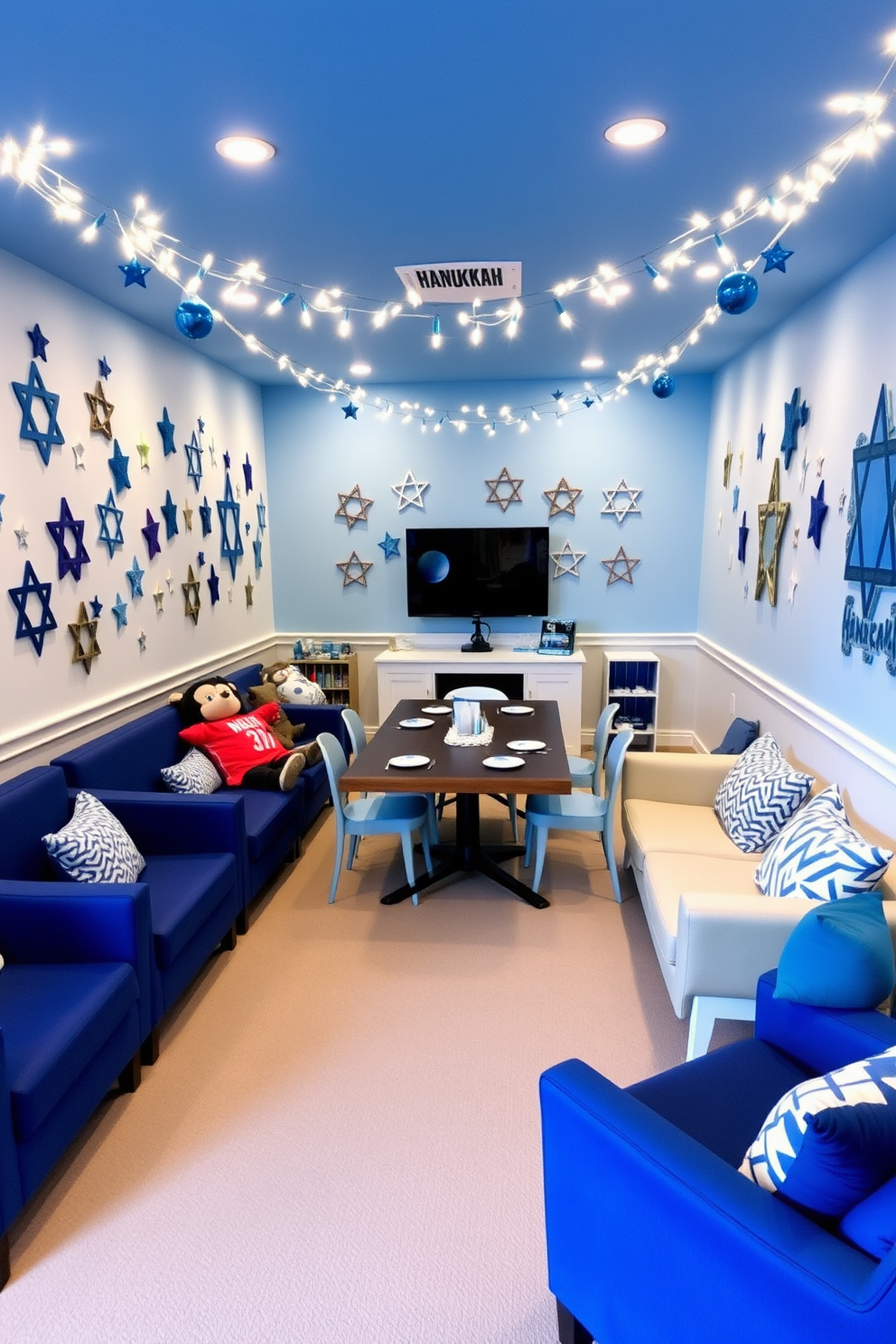 Game Room Hanukkah Decorating Ideas 1