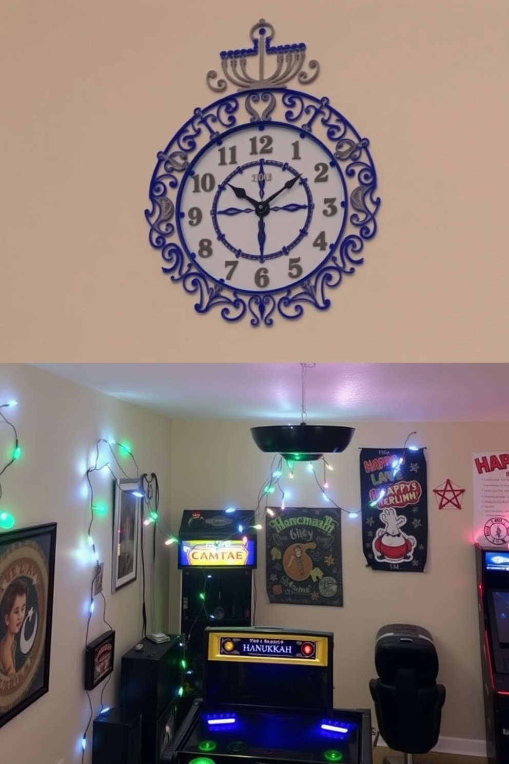 Game Room Hanukkah Decorating Ideas 18