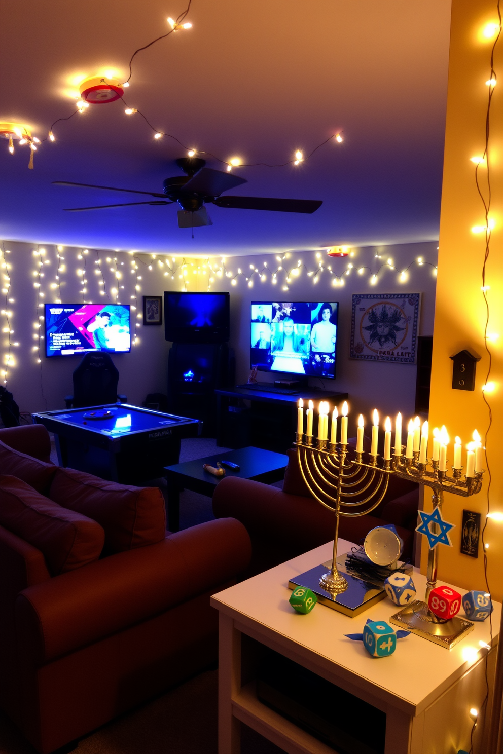 Game Room Hanukkah Decorating Ideas 5