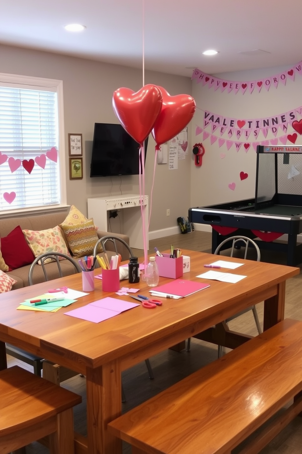 Game Room Valentines Day Decorating Ideas 29