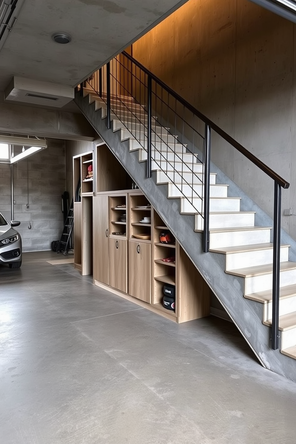 Garage Staircase Design Ideas 7