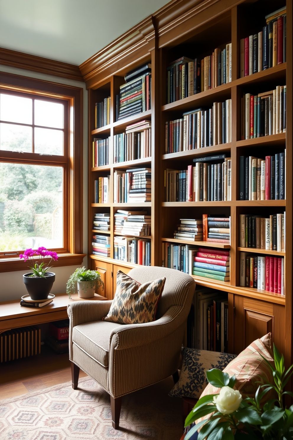 Garden Home Library Design Ideas 15