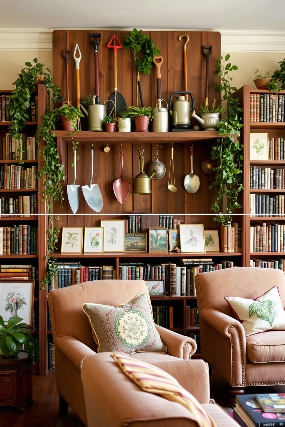 Garden Home Library Design Ideas 16