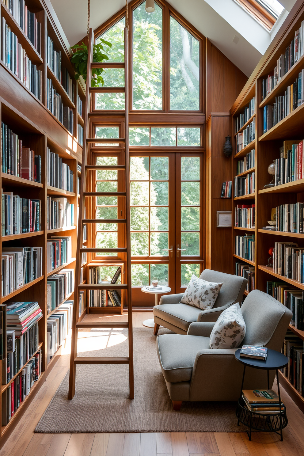 Garden Home Library Design Ideas 22