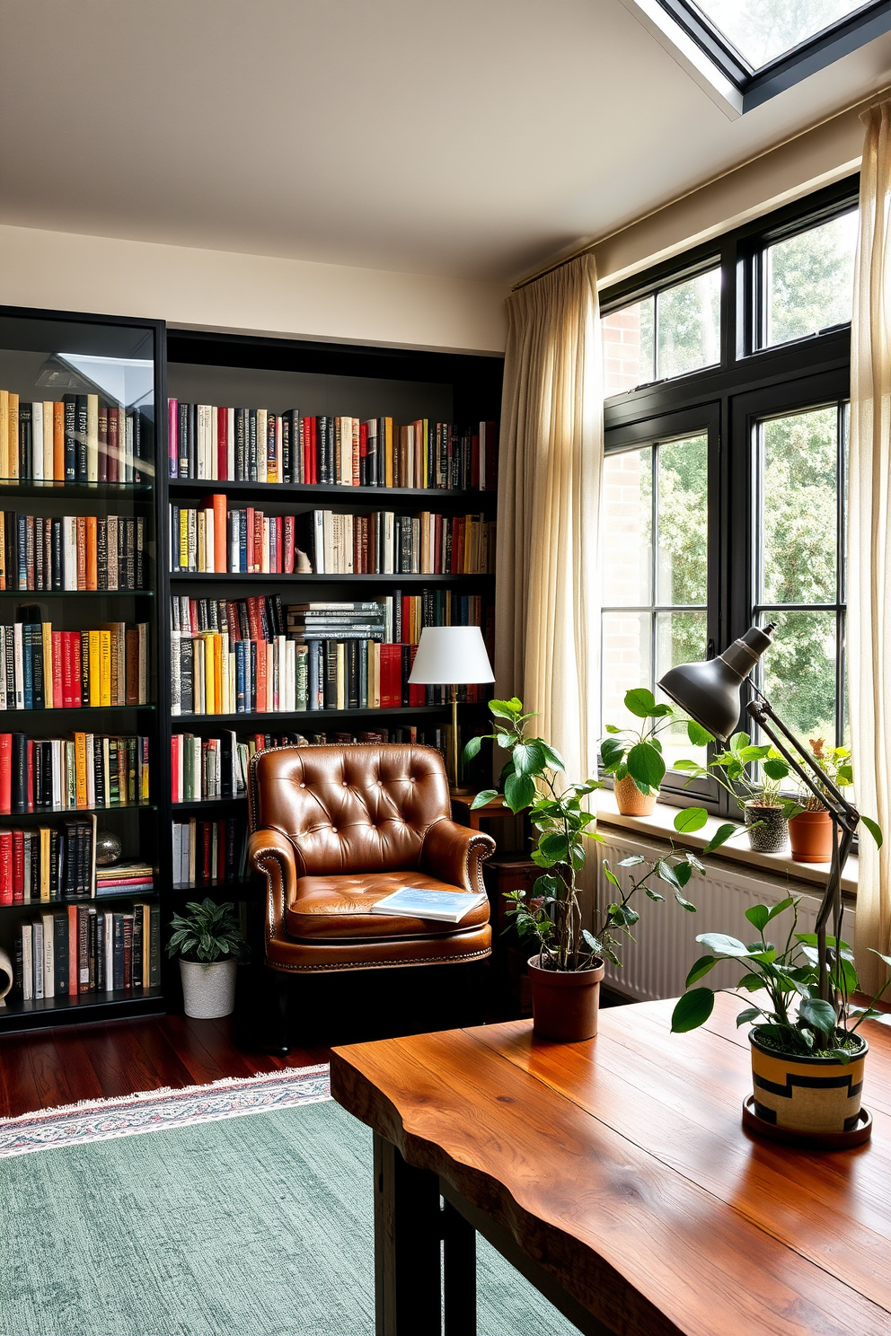 Garden Home Library Design Ideas 23