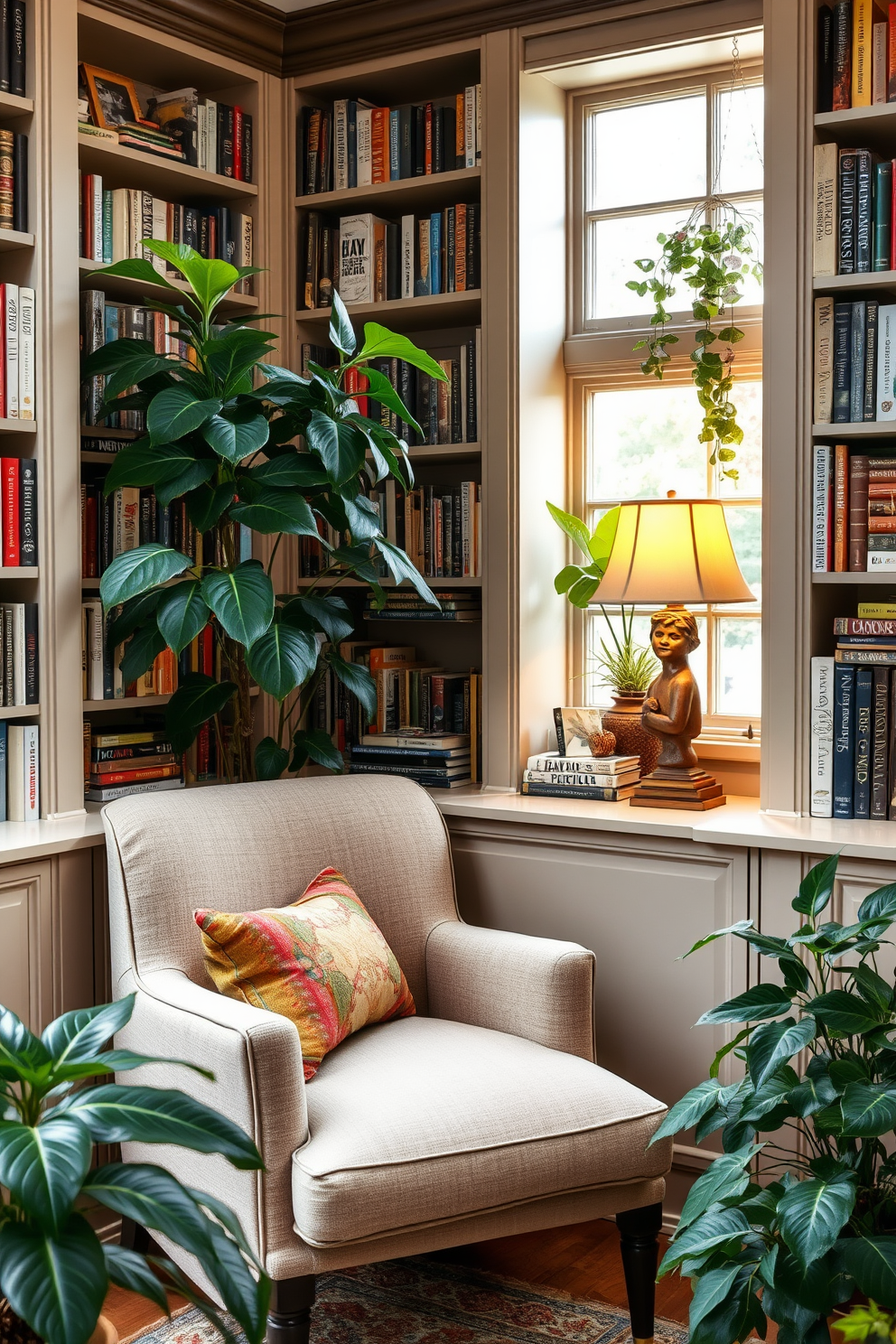 Garden Home Library Design Ideas 24