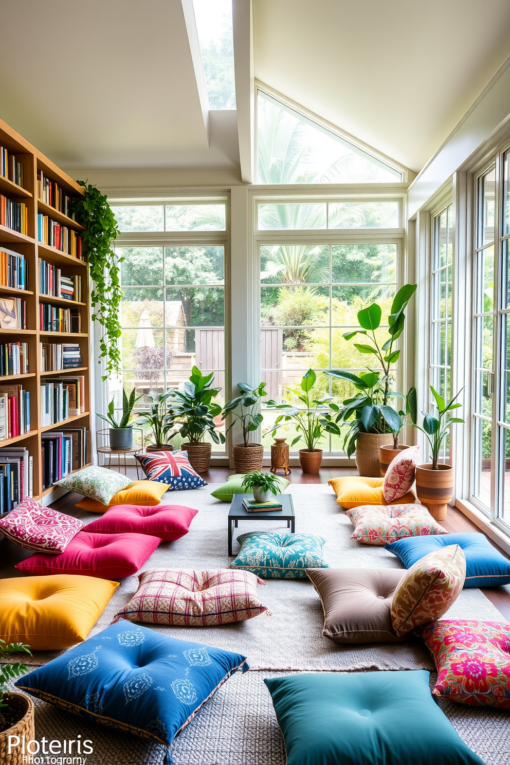 Garden Home Library Design Ideas 25