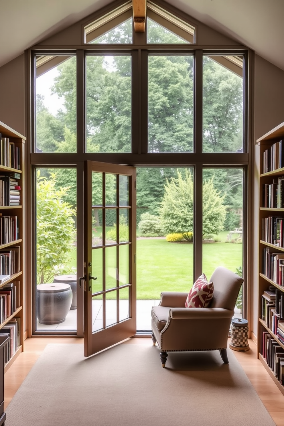 Garden Home Library Design Ideas 27