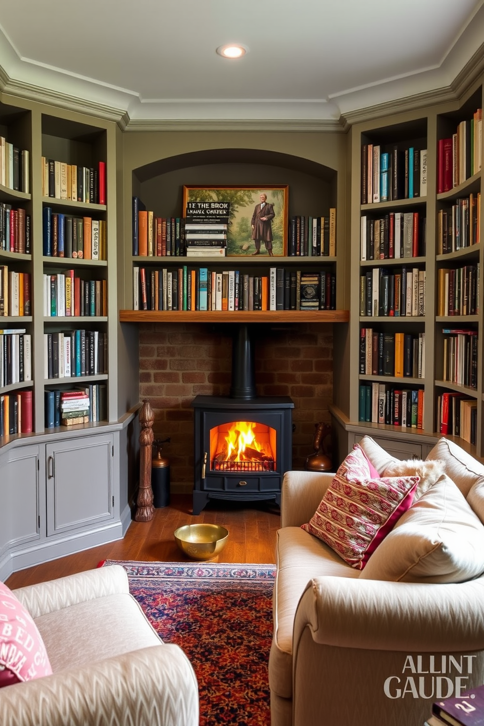 Garden Home Library Design Ideas 29