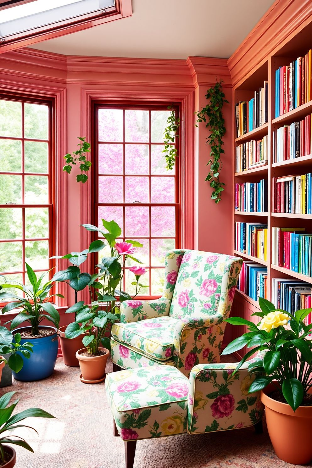 Garden Home Library Design Ideas 4