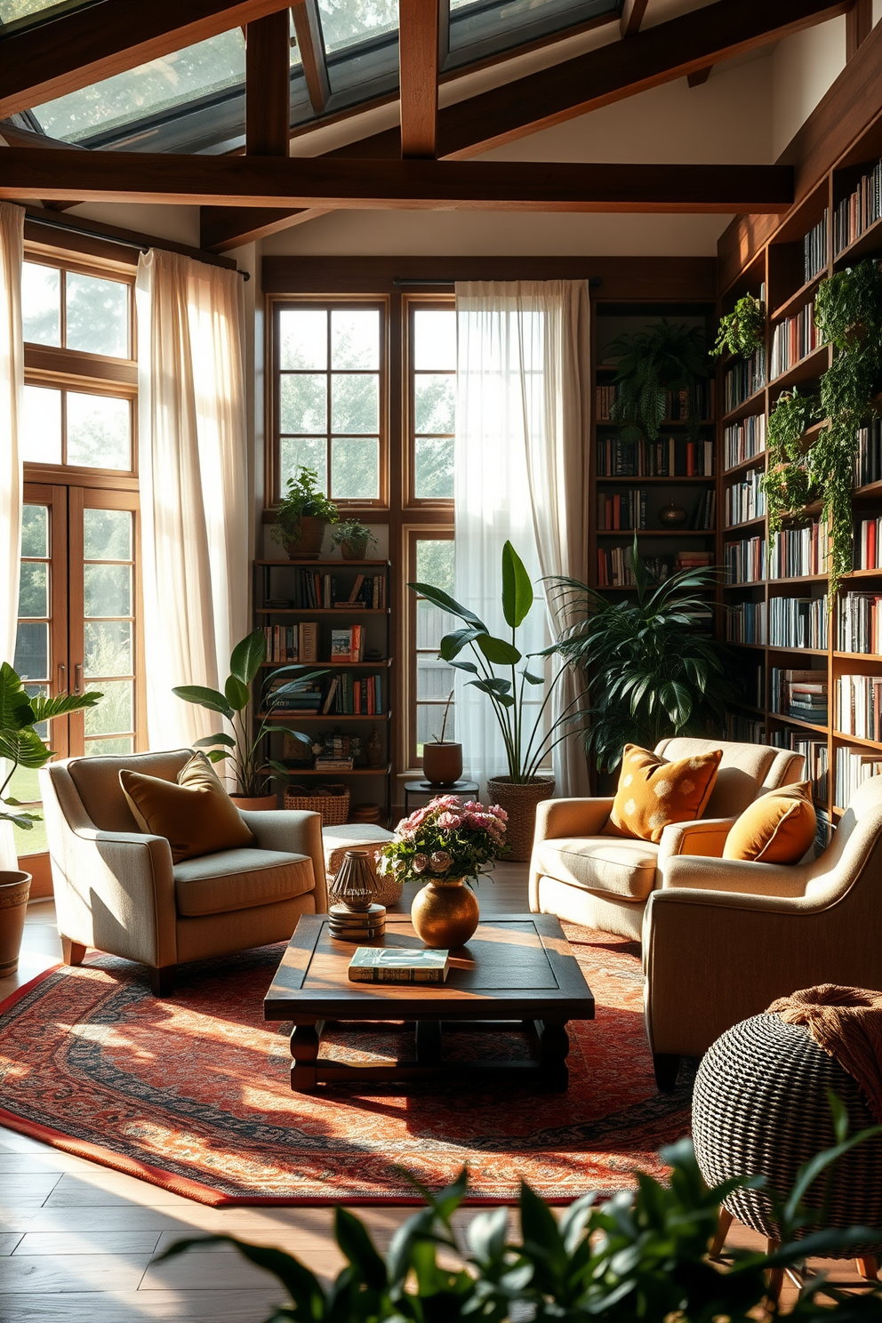 Garden Home Library Design Ideas 9