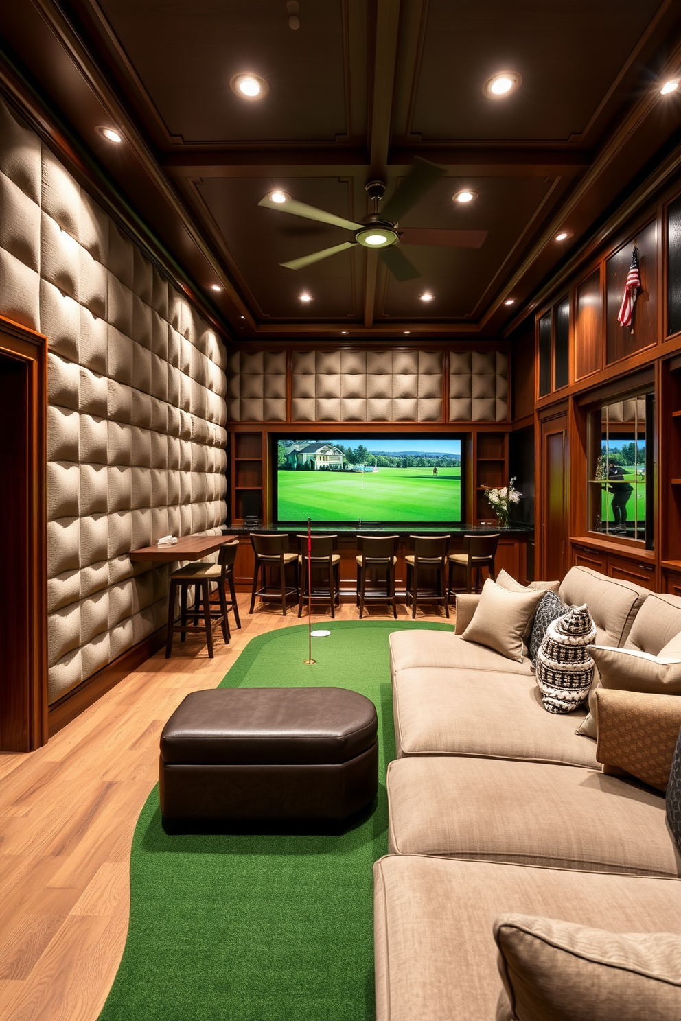 Golf Man Cave Design Ideas 15