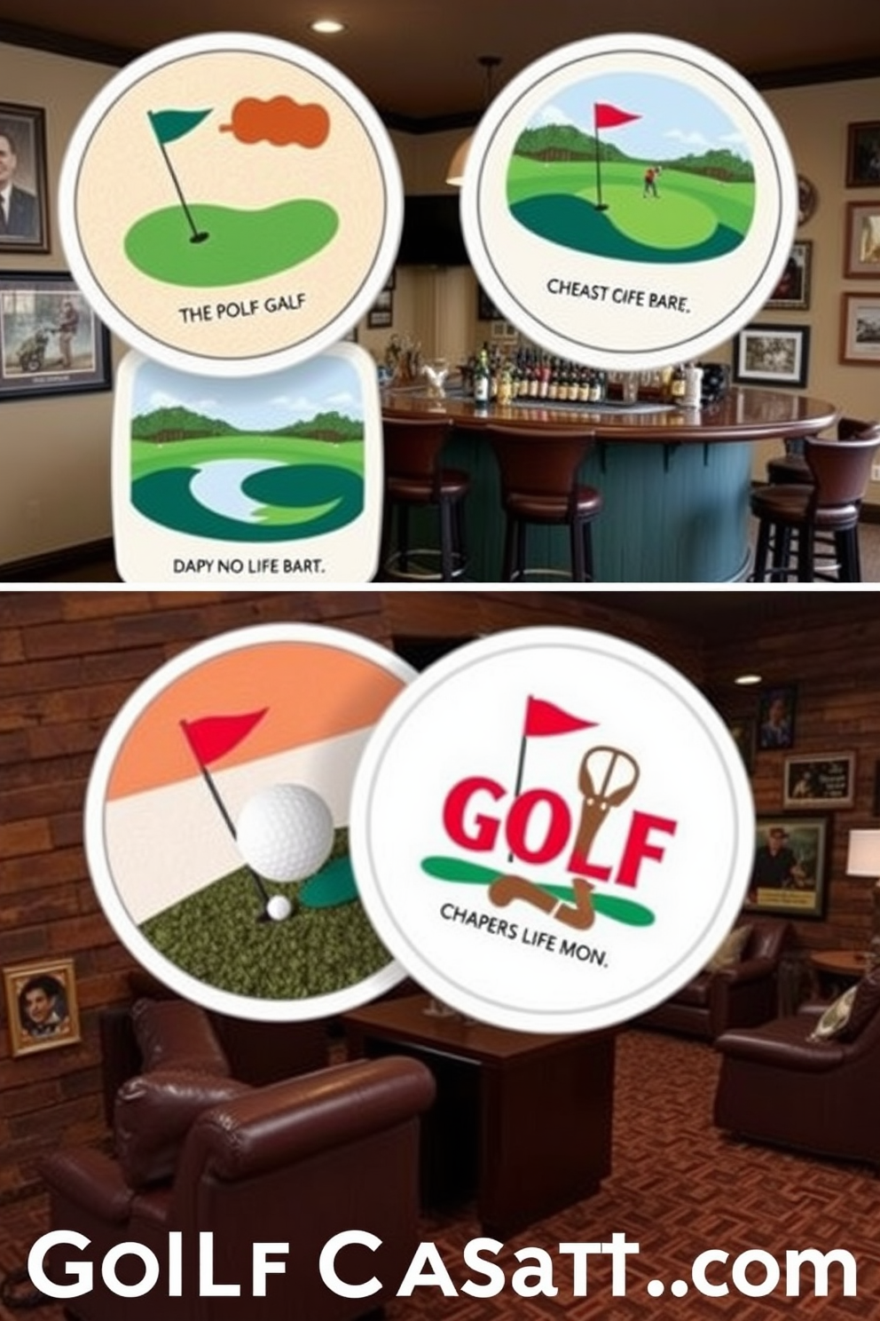 Golf Man Cave Design Ideas 17