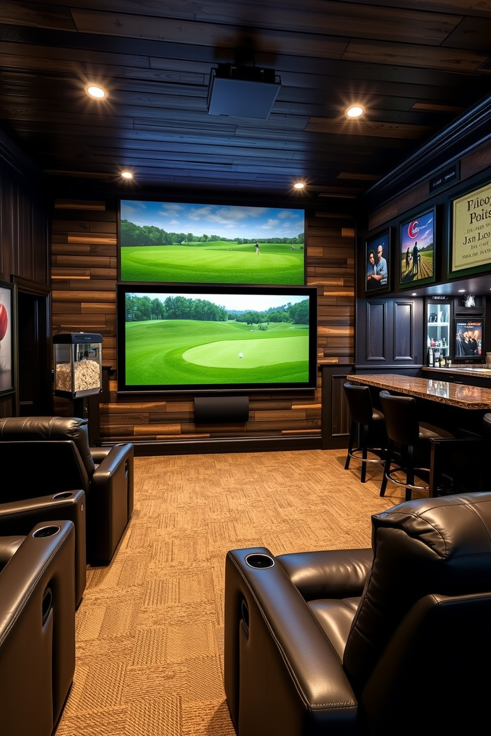 Golf Man Cave Design Ideas 19