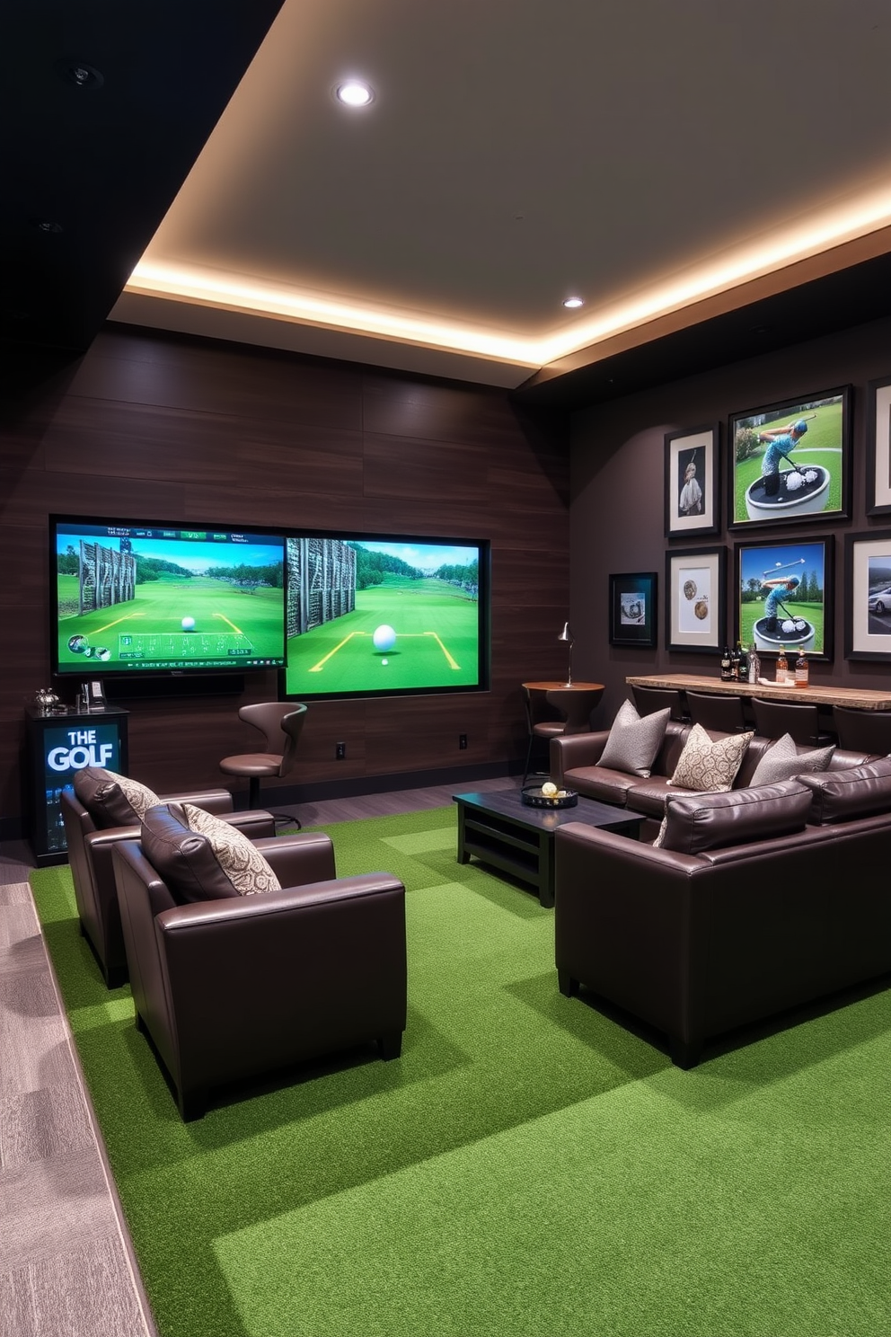 Golf Man Cave Design Ideas 20