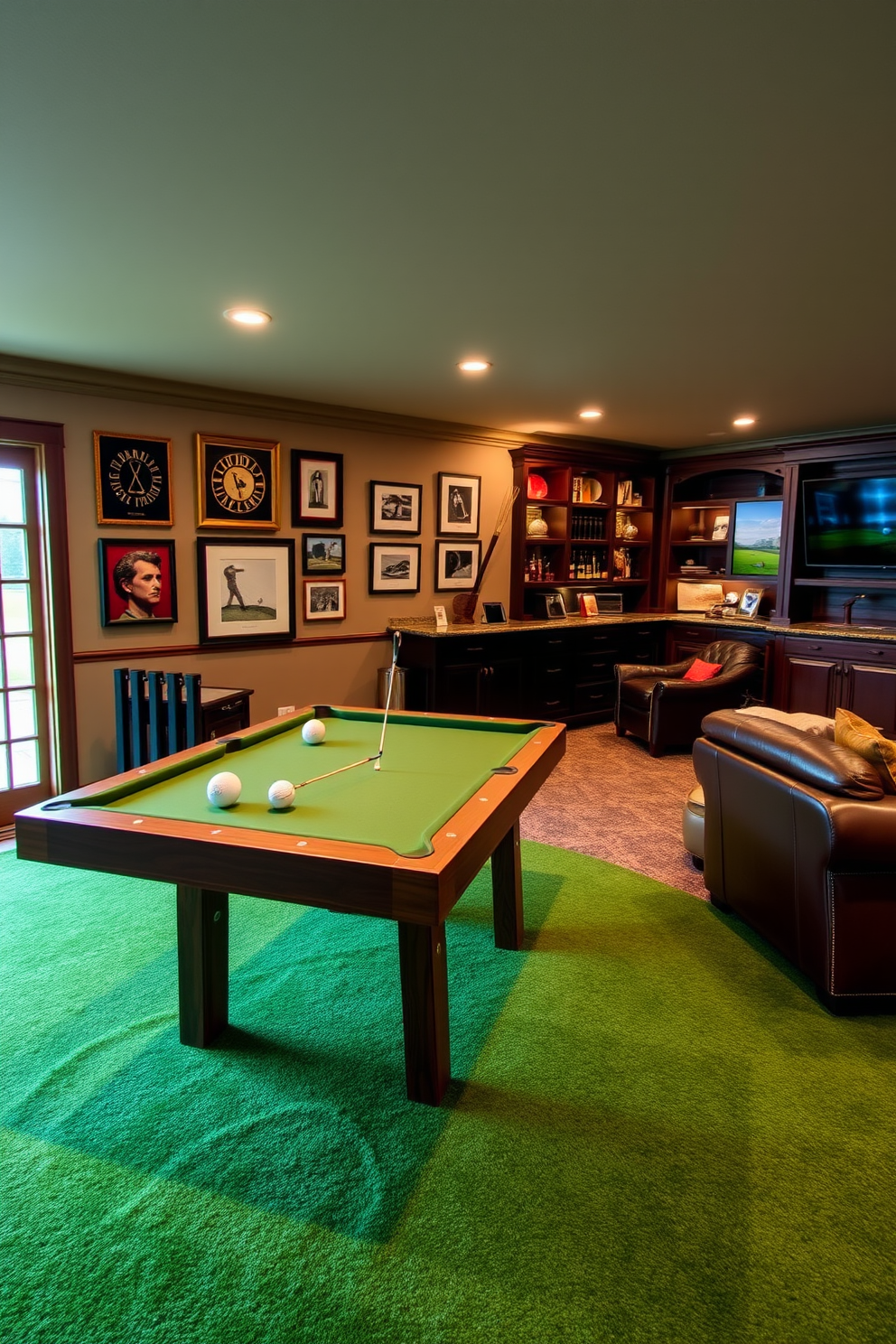 Golf Man Cave Design Ideas 25