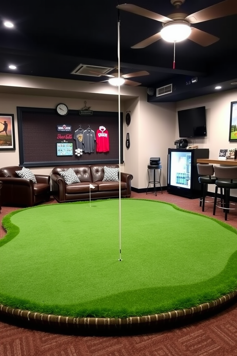 Golf Man Cave Design Ideas 29