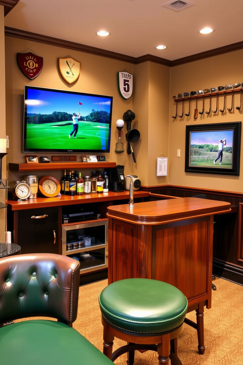 Golf Man Cave Design Ideas 7