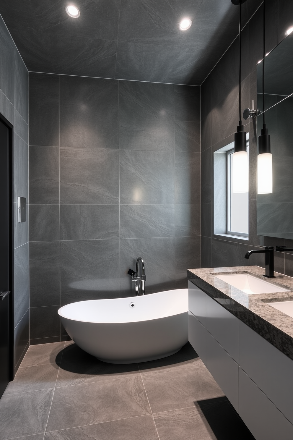 Gray Bathroom Design Ideas 20