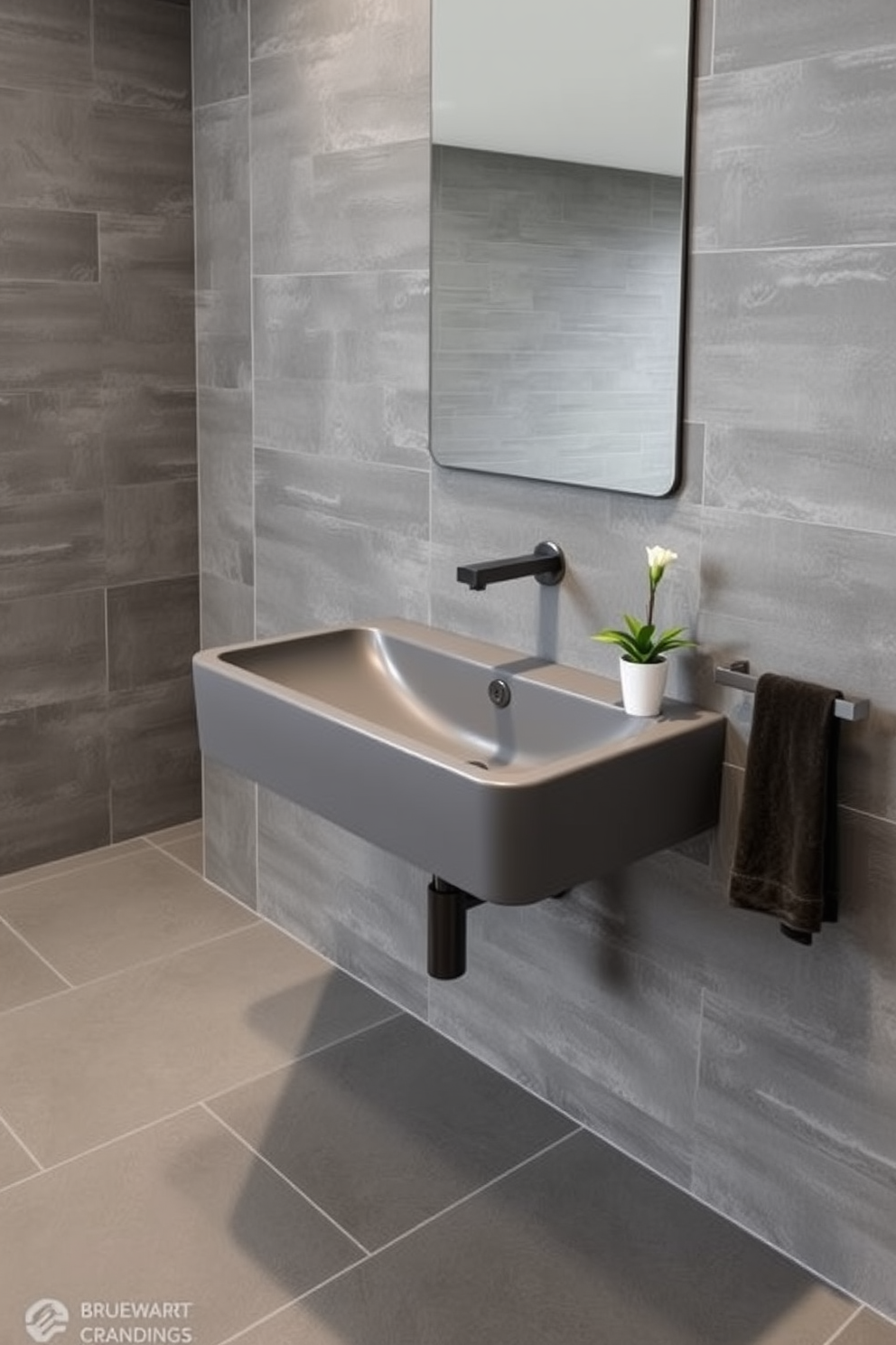 Gray Bathroom Design Ideas 24