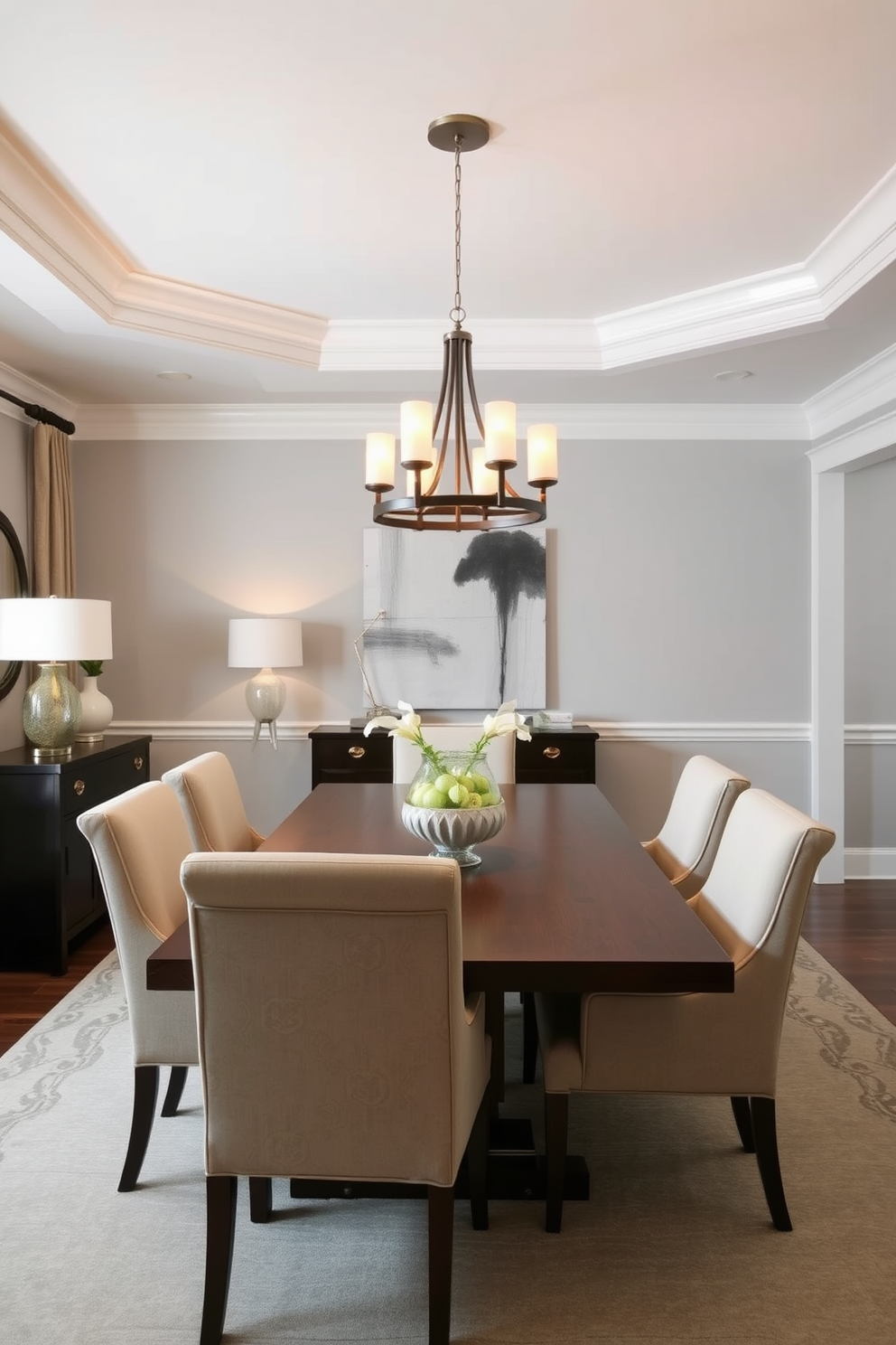 Gray Dining Room Design Ideas 28