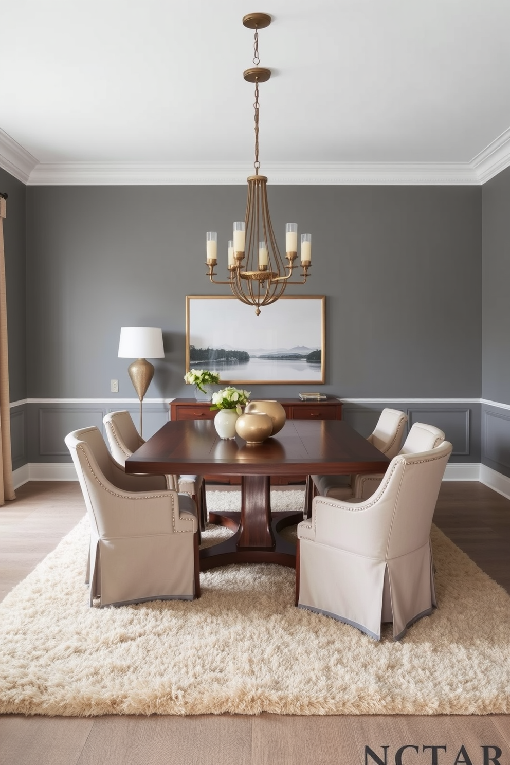 Gray Dining Room Design Ideas 29