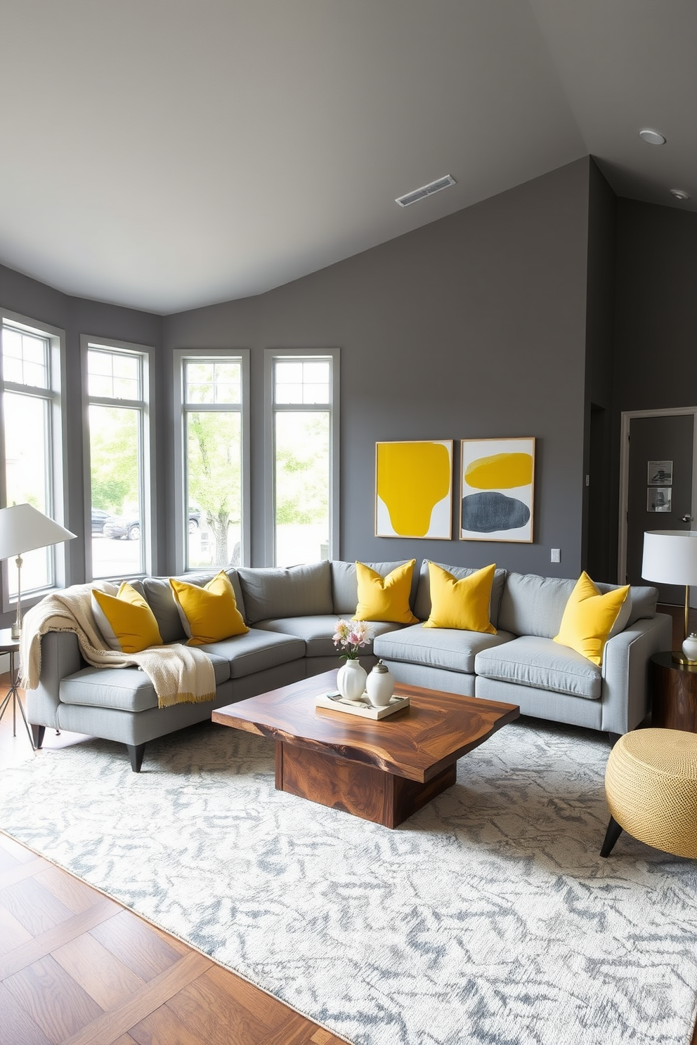 Gray Family Room Design Ideas 9