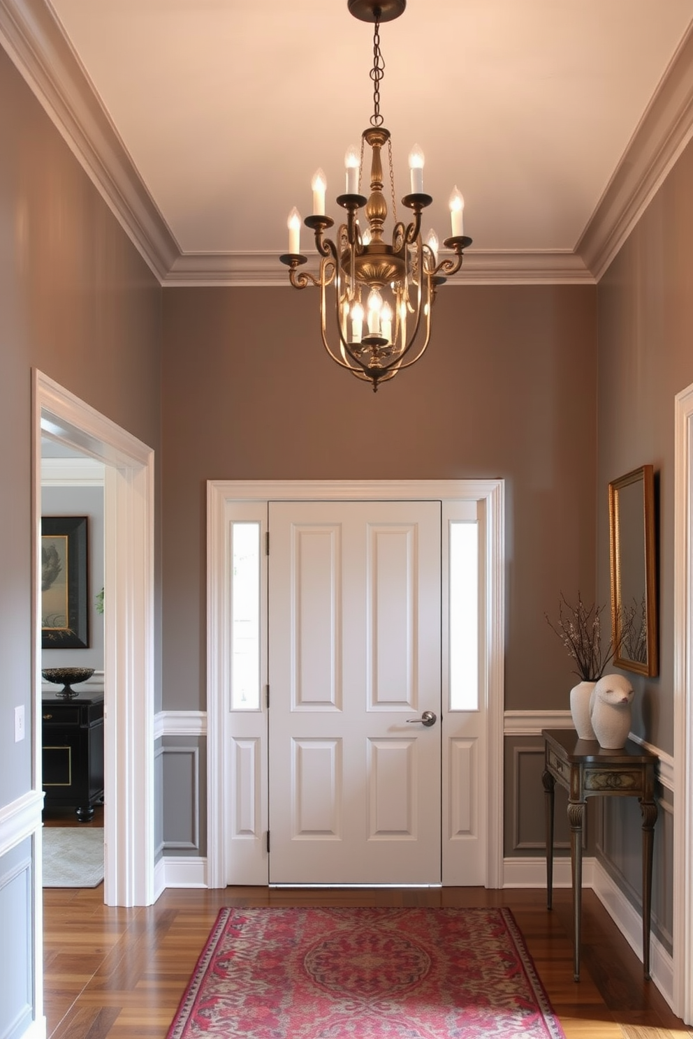 Gray Foyer Design Ideas 1