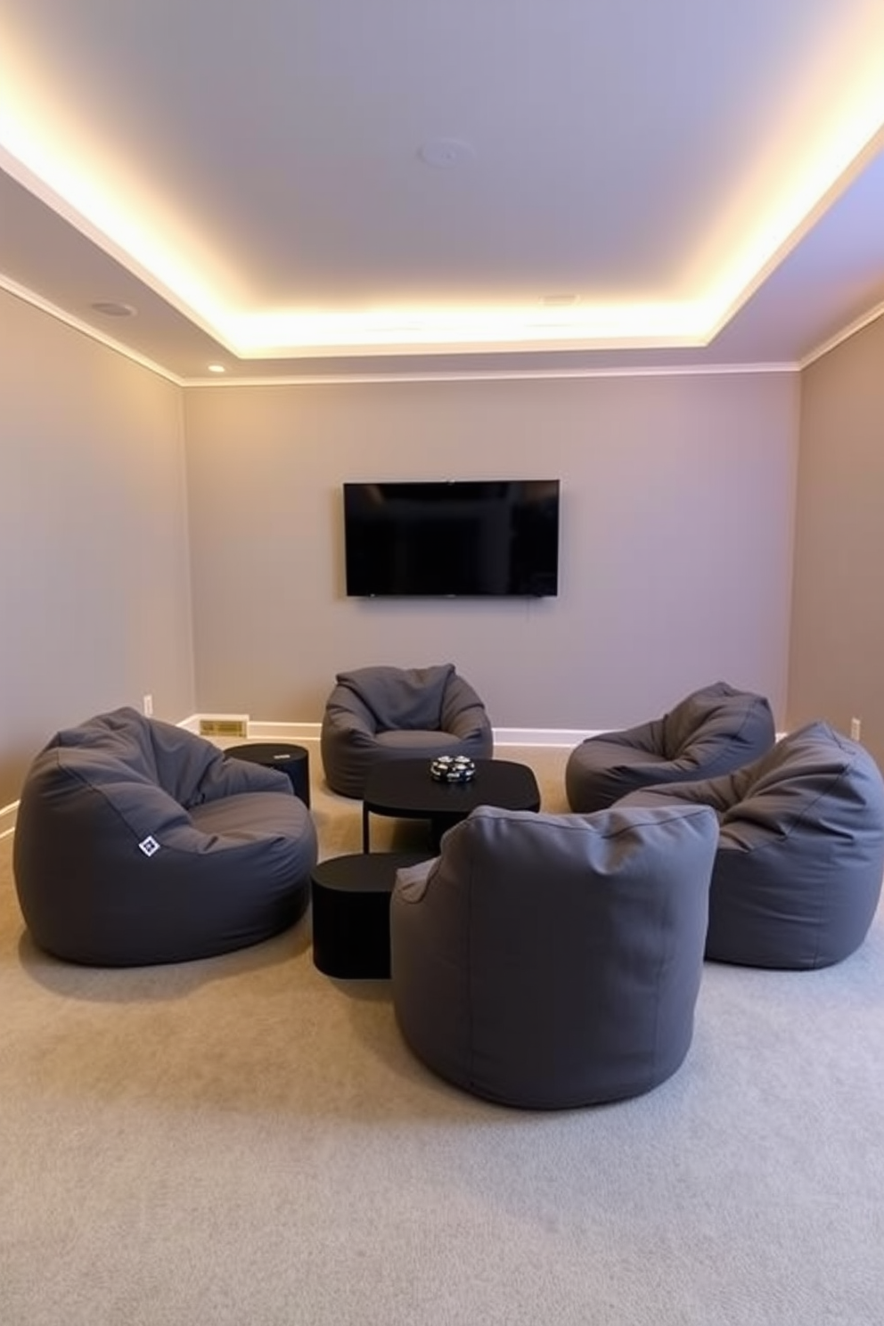 Gray Game Room Design Ideas 7