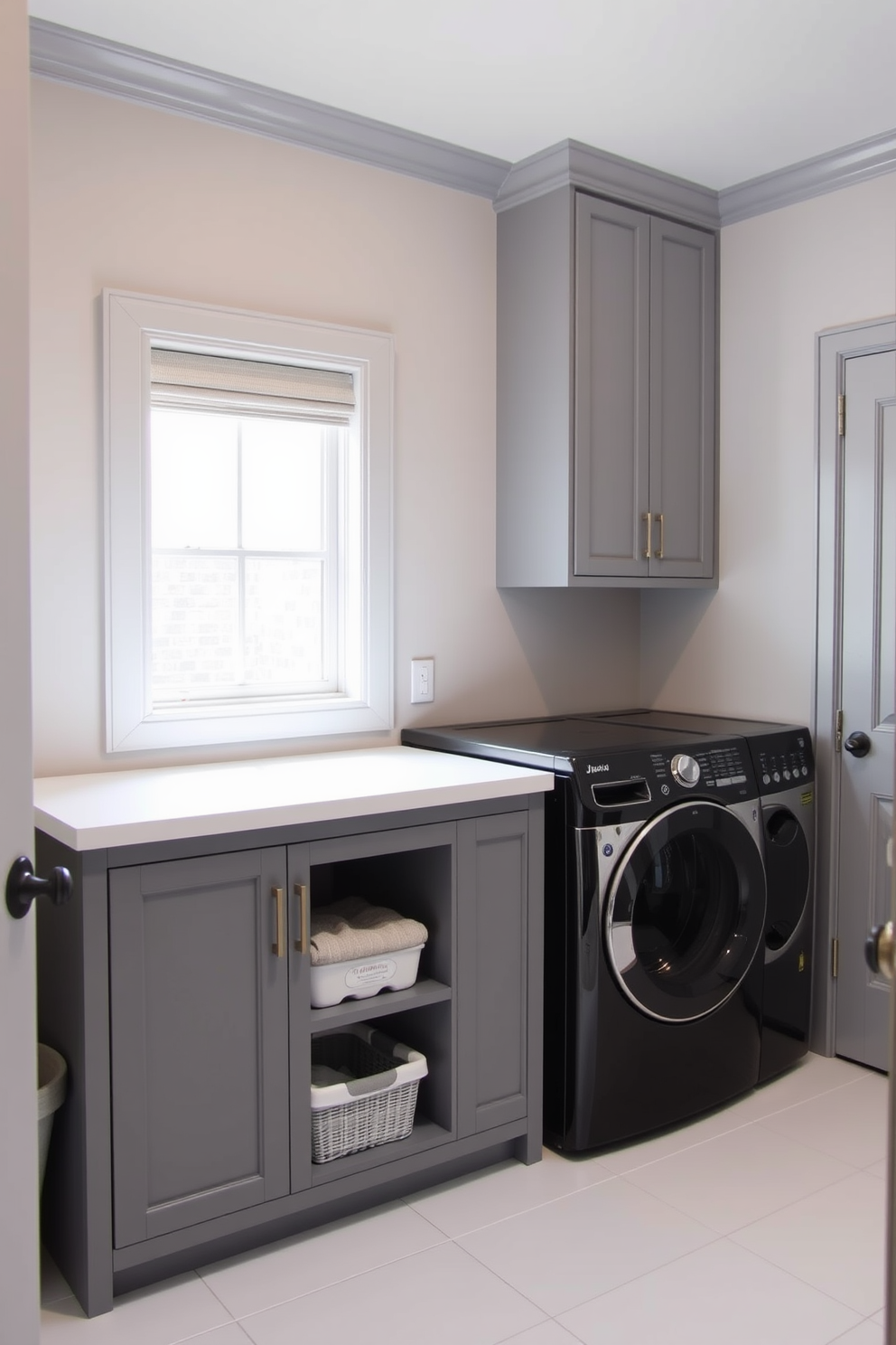 Gray Laundry Room Design Ideas 12