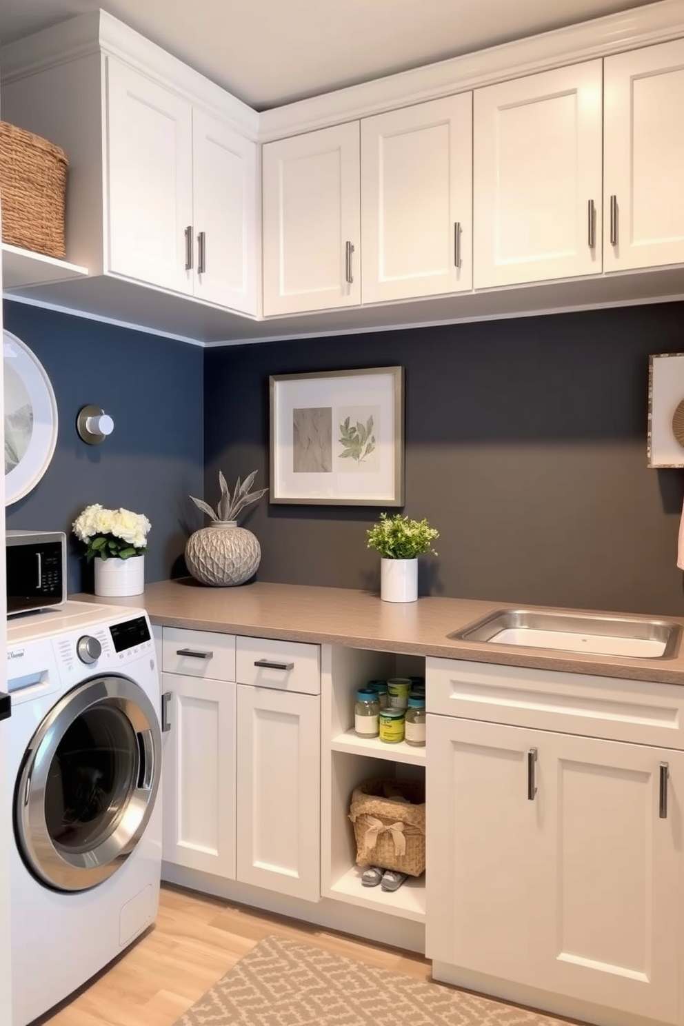 Gray Laundry Room Design Ideas 13