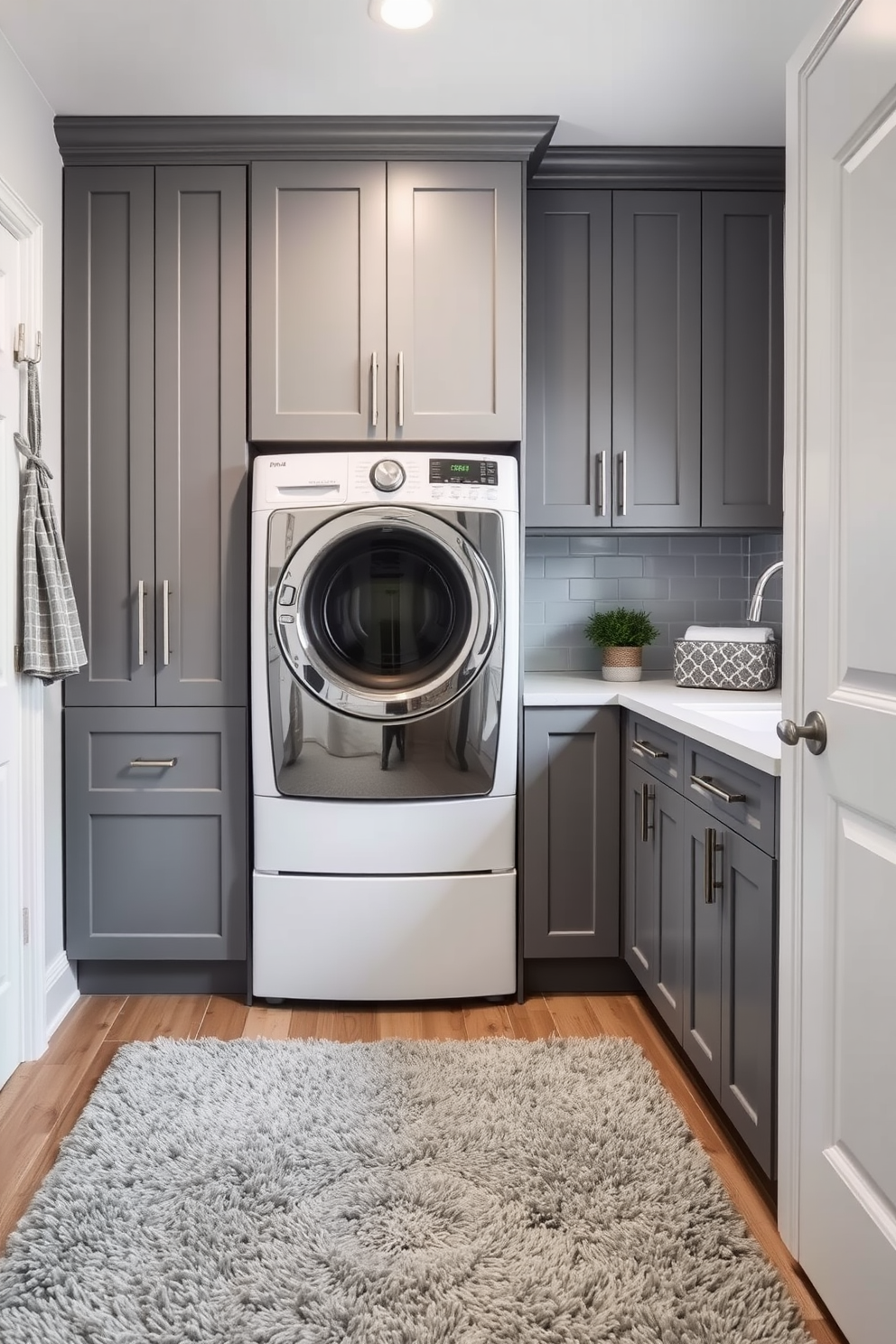 Gray Laundry Room Design Ideas 17