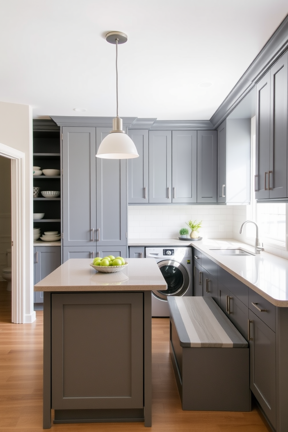 Gray Laundry Room Design Ideas 18