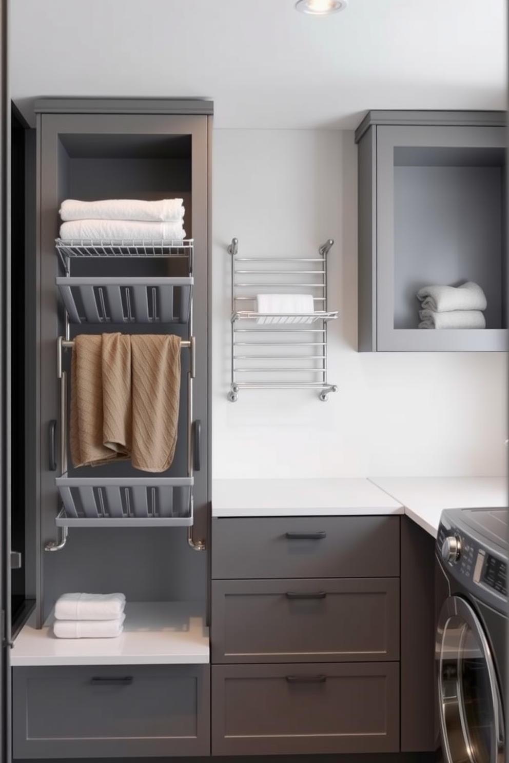 Gray Laundry Room Design Ideas 19