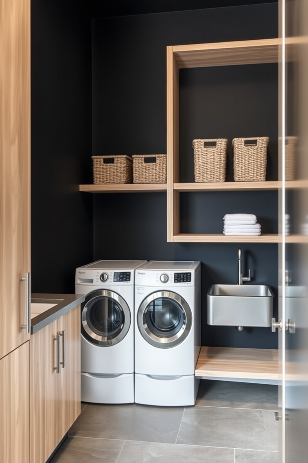 Gray Laundry Room Design Ideas 2