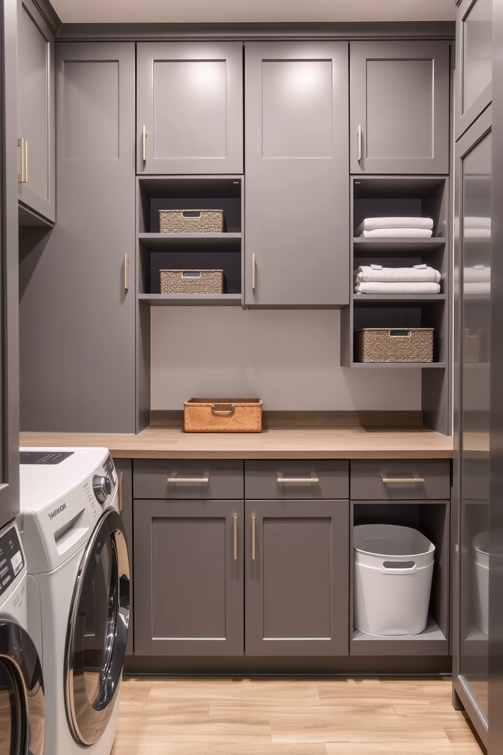 Gray Laundry Room Design Ideas 22